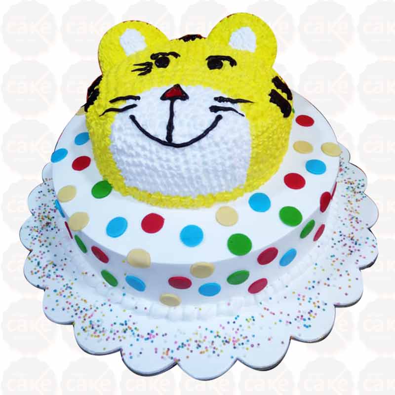 Jasper's Party Hat Tiger Cake