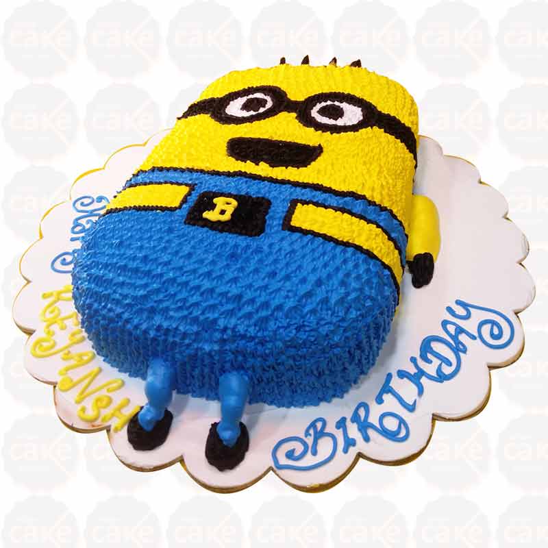 Small minion cake made from cake scraps. Still yummy and oh so cute! |  Minions, Minion cake, How to make cake