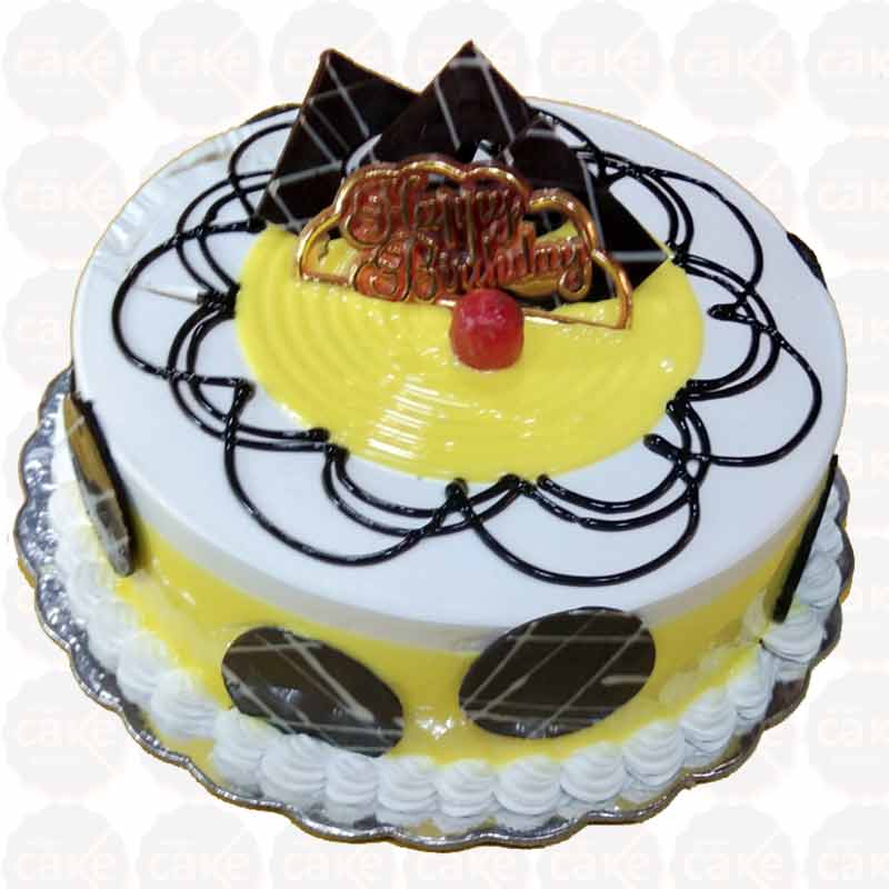 Buy Pineapple Flavoured Cake: A Sweet and Tangy Treat of Tropical Paradise  at Grace Bakery, Nagercoil
